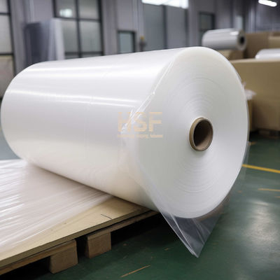Bộ phim PE hướng trục đơn màu trắng xuyên suốt 80 micron được sử dụng làm vỏ bảo vệ