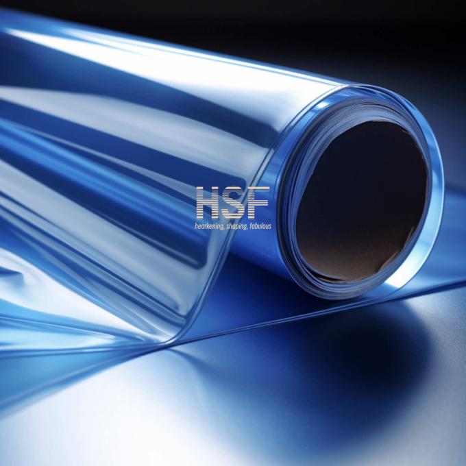 Close-up view of 36μm PET release film demonstrating material texture and transparency