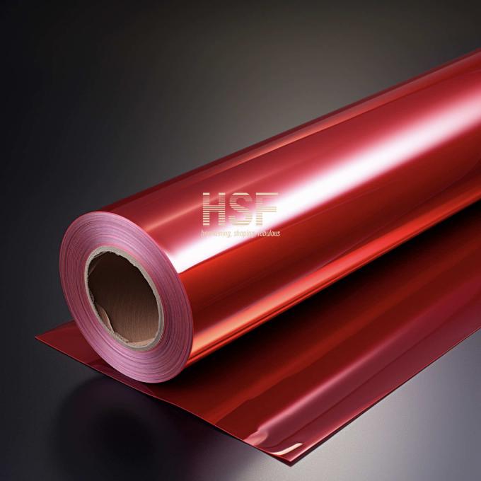 20Î¼m red PET fluorosilicone coated release film sample