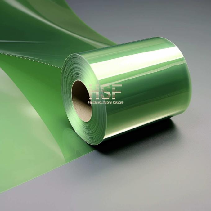 36μm Green Clear PET Non Silicone Release Film product sample